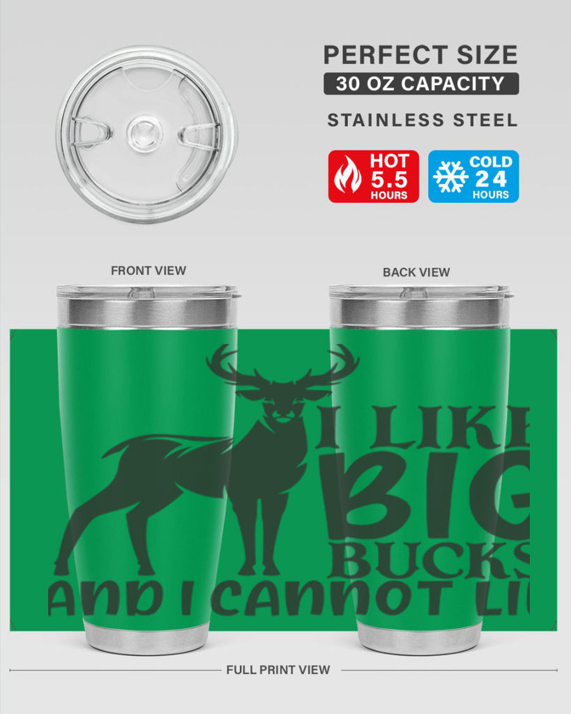 i like big bucks and i cannot lie 8#- hunting- Tumbler
