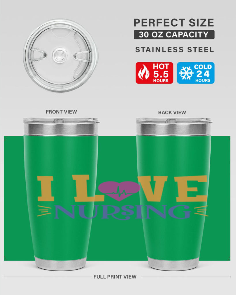 i love nursing Style 379#- nurse- tumbler