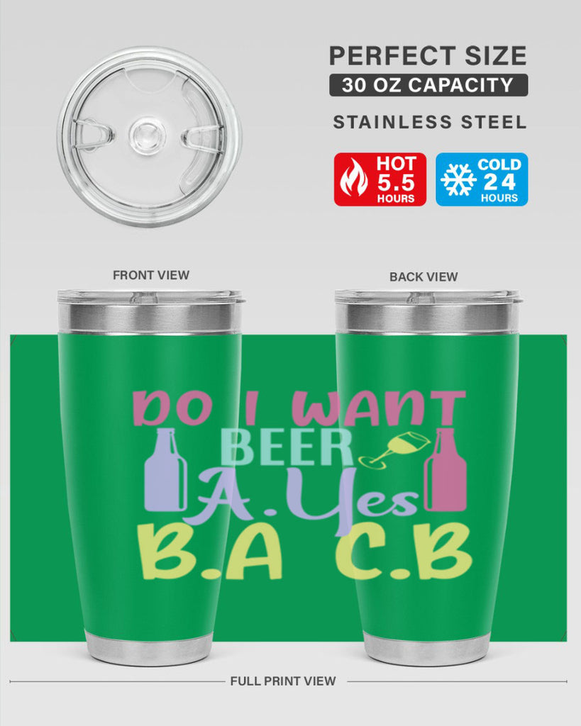 i want beer ayes ba cb 142#- beer- Tumbler