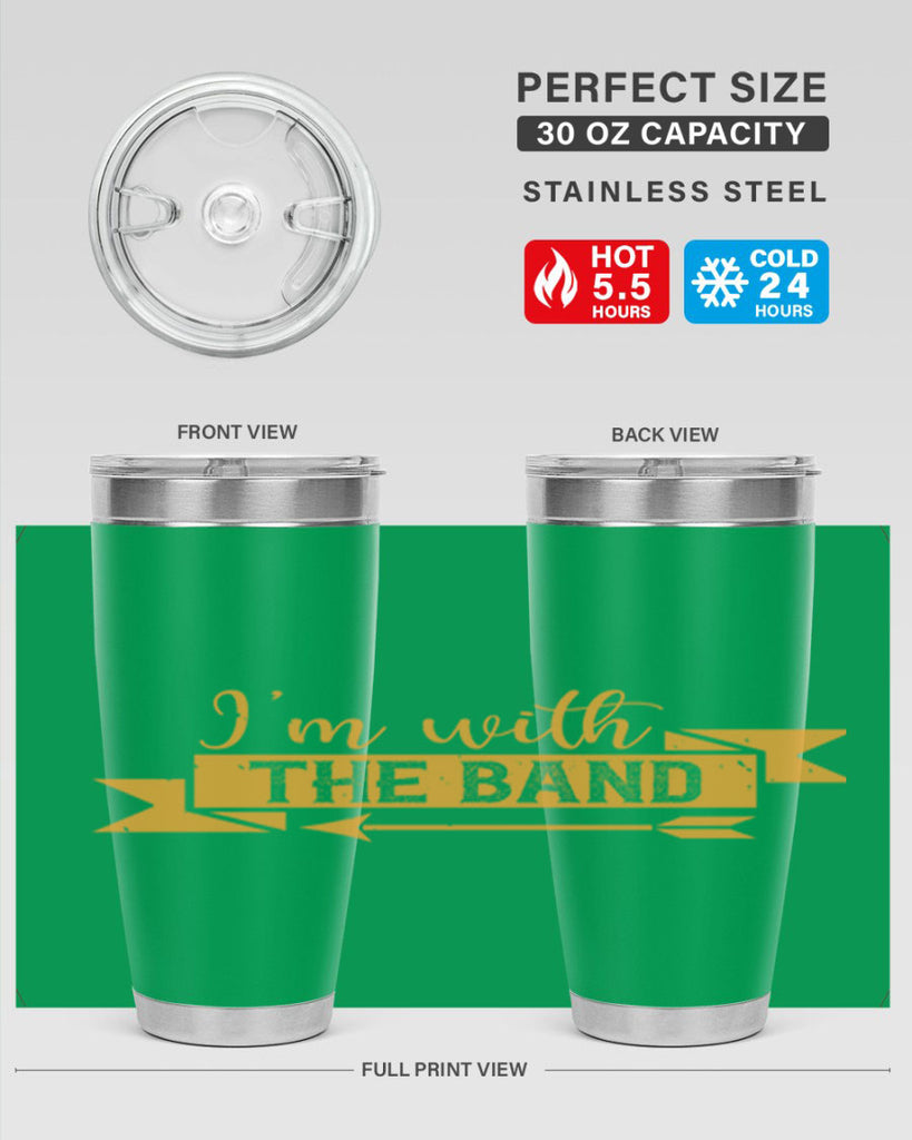 i’m with the band 58#- mardi gras- Tumbler