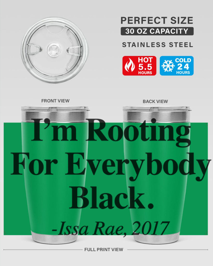 im  rooting for everybody black  109#- black words phrases- Cotton Tank