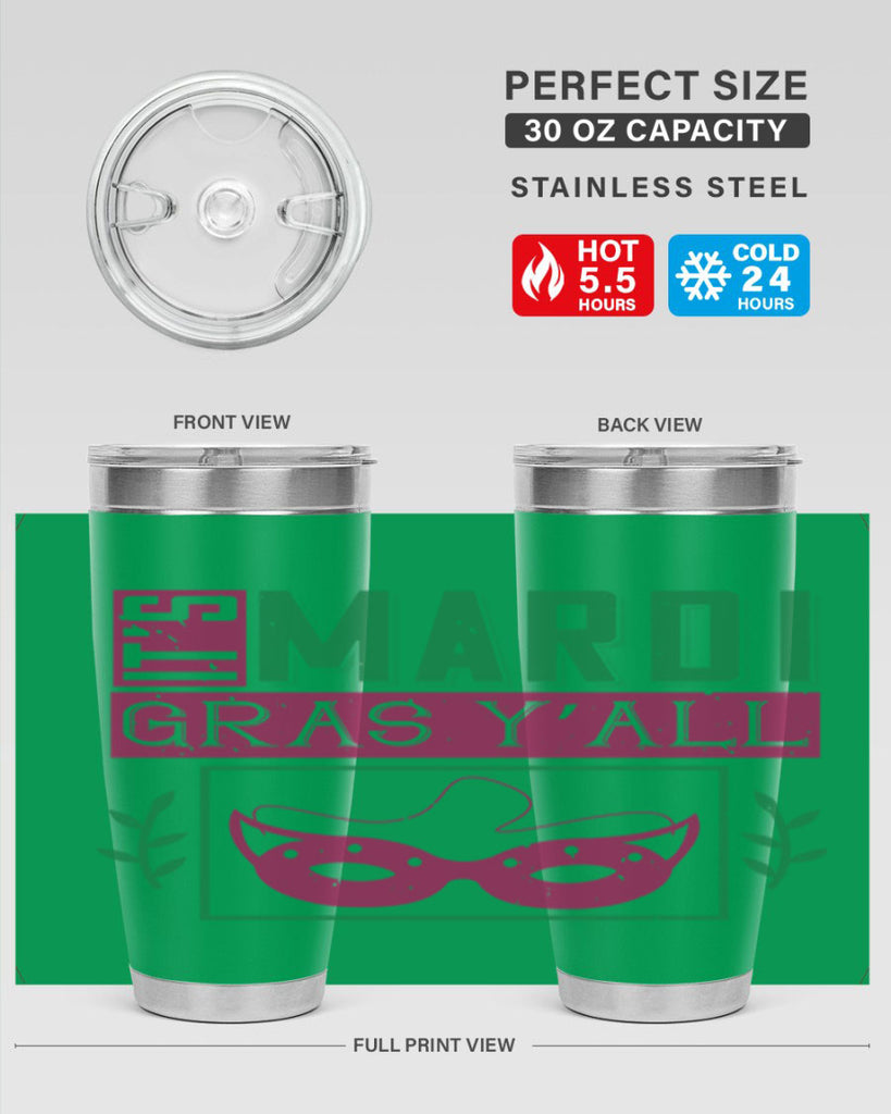 it’s mardi gras y’all 60#- mardi gras- Tumbler