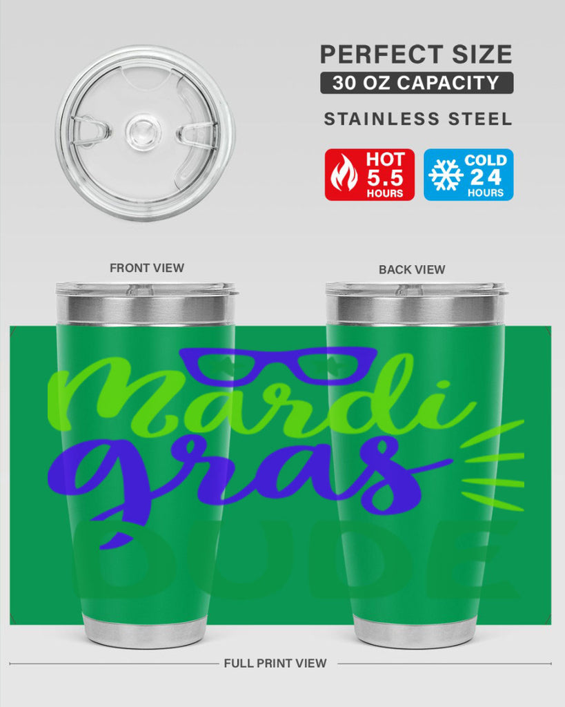 mardi gras dude 10#- mardi gras- Tumbler