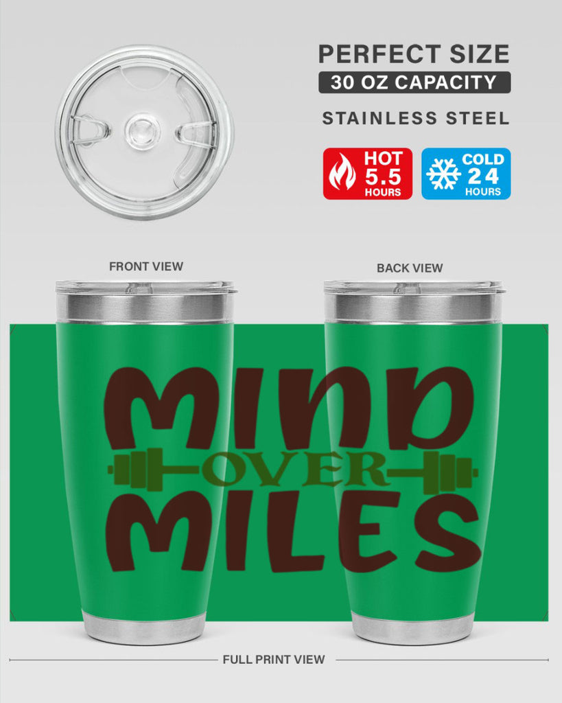 mind over miles 29#- gym- Tumbler