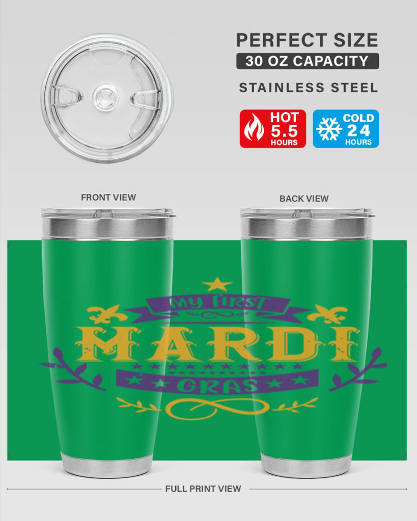 my first mardi gras 44#- mardi gras- Tumbler