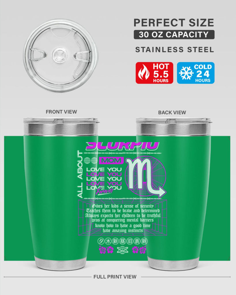 scorpio 457#- zodiac- Tumbler