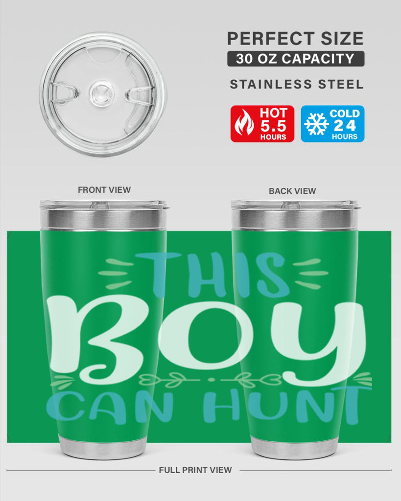 this boy can huntt 1#- easter- Tumbler