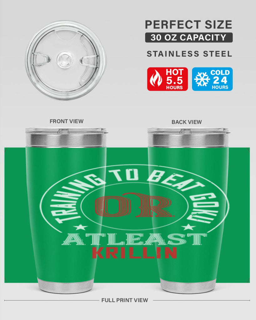 training to beat goku or atleast krillin 60#- gym- Tumbler