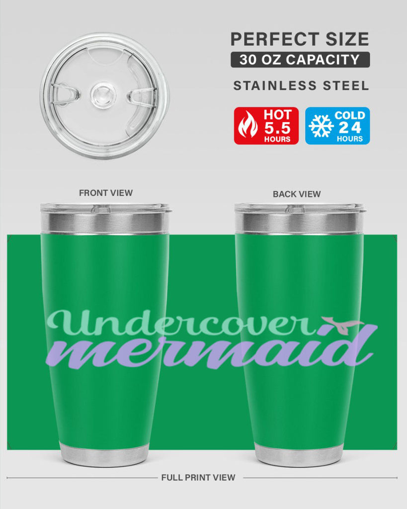 undercover mermaid 8#- mermaid- Tumbler