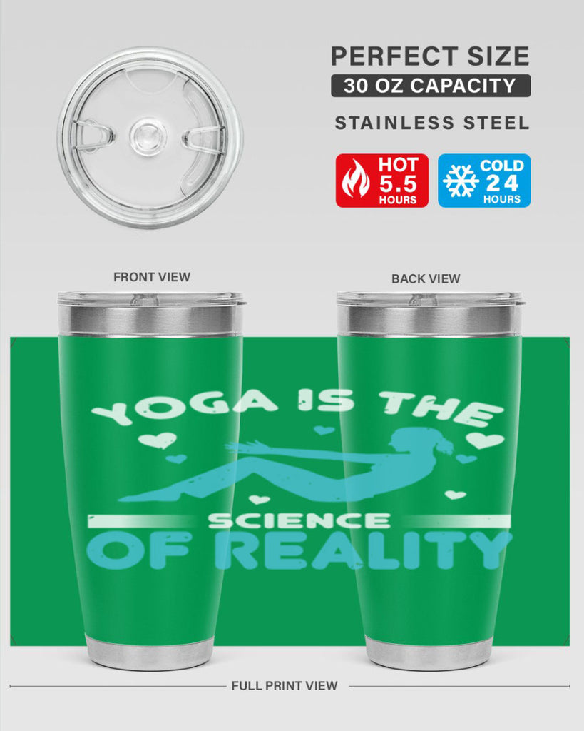 yoga is the science of reality 16#- yoga- Tumbler