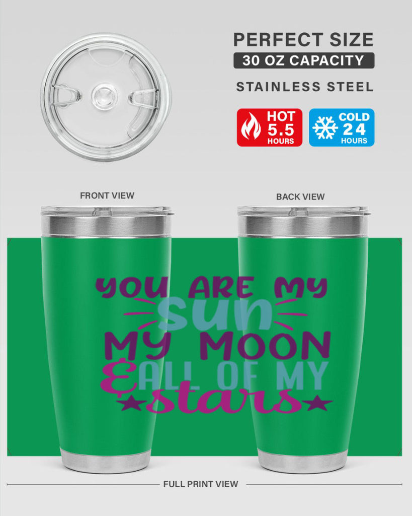 you are my sun my moon all of my stars 5#- family- Tumbler