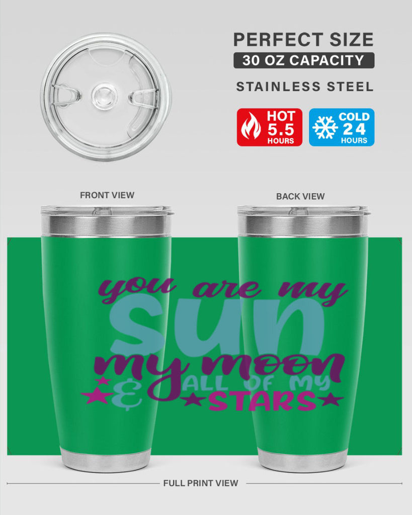 you are my sun my moon all of my stars 6#- family- Tumbler