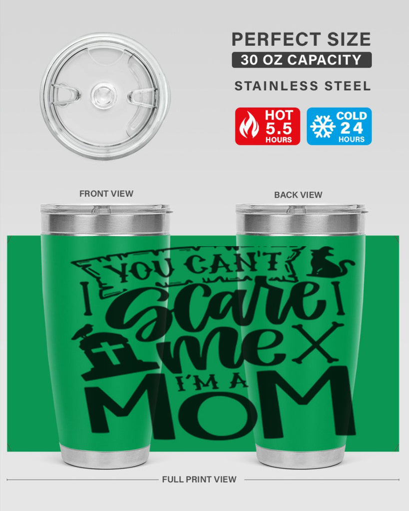 you cant scare me im a mom 1#- halloween- Tumbler