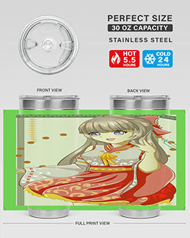 A beautiful and happy girl with kimono 104#- anime- Tumbler