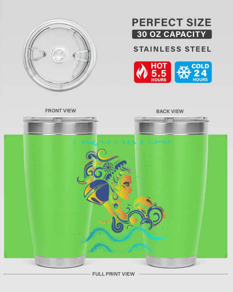 AquariusZodiac 76#- zodiac- Tumbler