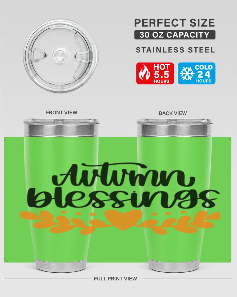 Autumn Blessings 472#- fall- Tumbler
