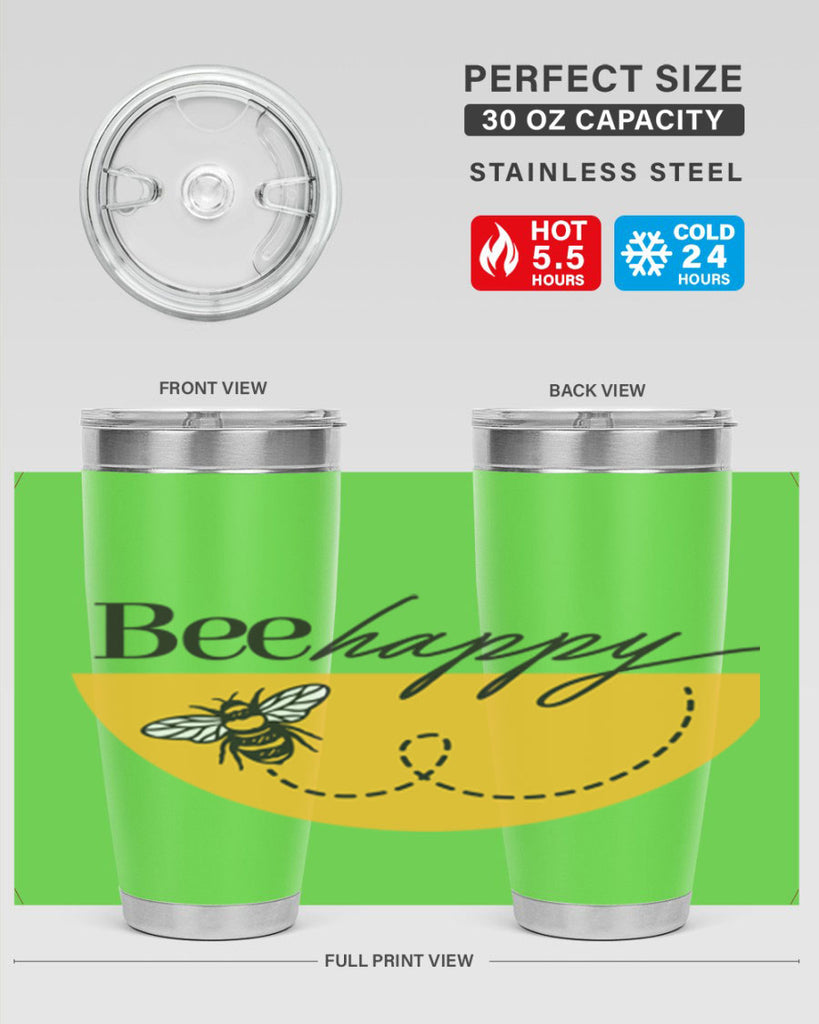 Bee Happy30#- spring- Tumbler