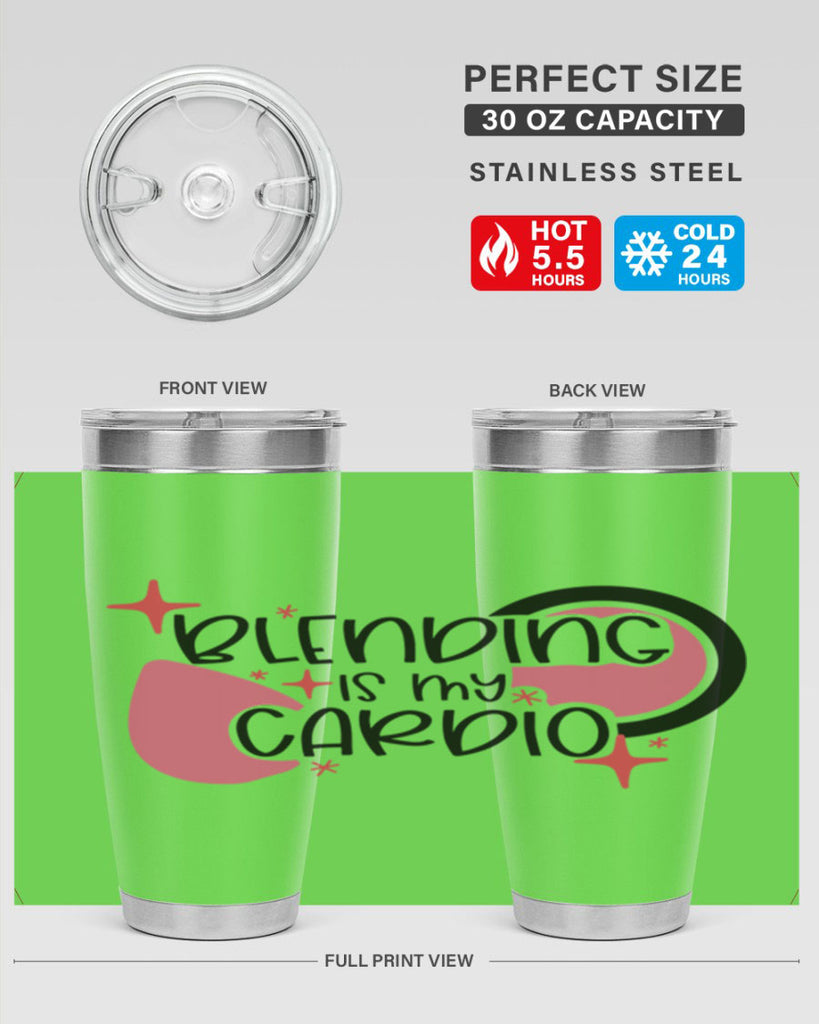 Blending Is My Cardio Style 128#- make up- Tumbler