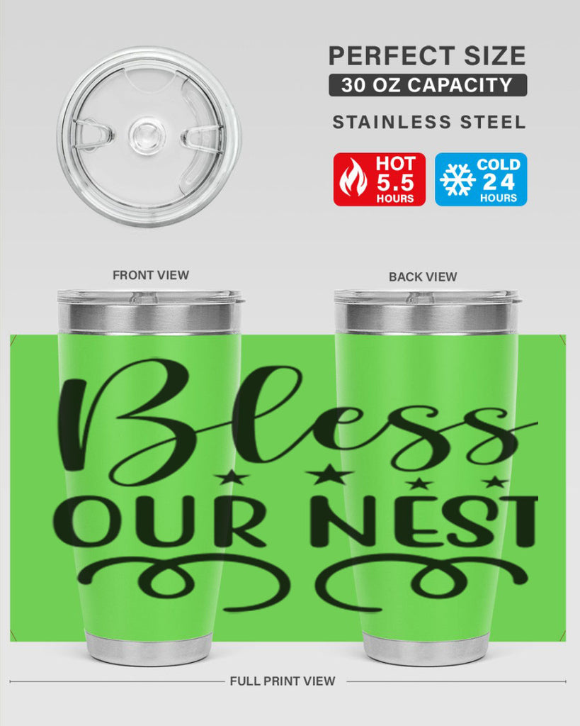 Bless Our Nest 50#- spring- Tumbler