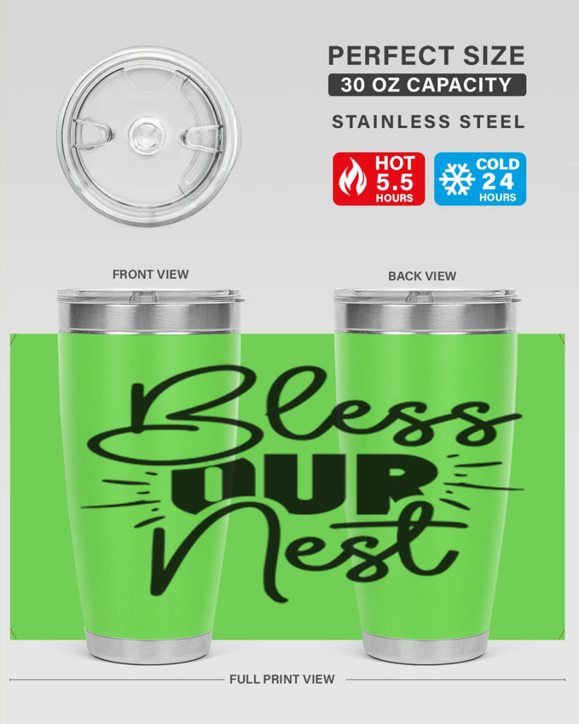 Bless Our Nest 52#- spring- Tumbler