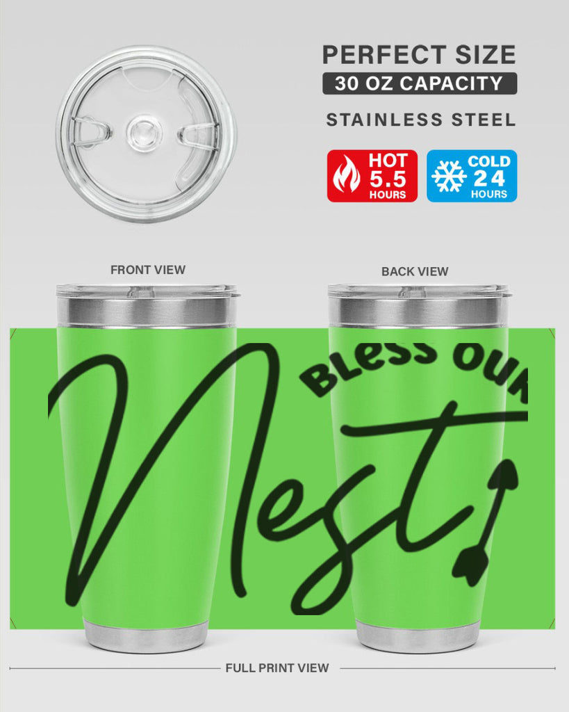 Bless Our Nest55#- spring- Tumbler