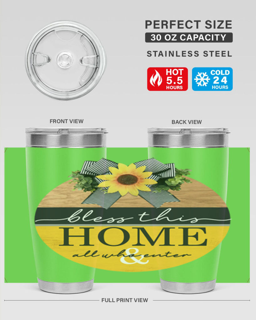 Bless this Home and all Mockup56#- spring- Tumbler