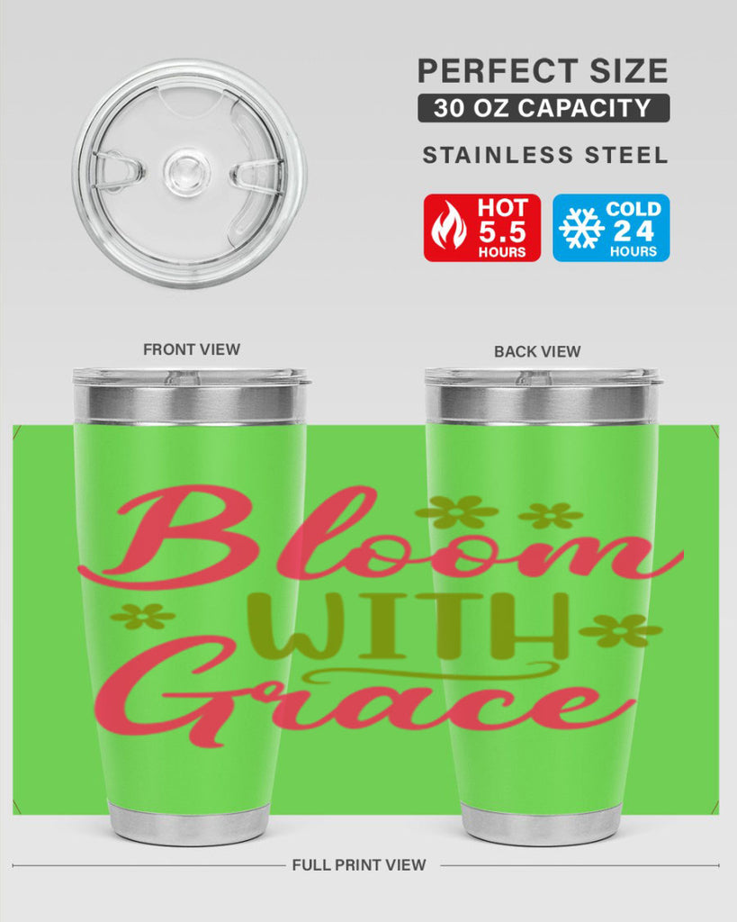 Bloom With Grace 80#- spring- Tumbler