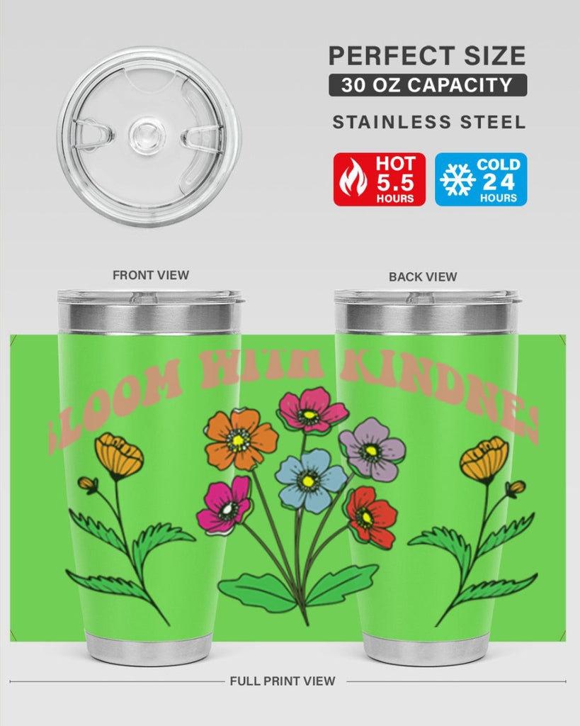Bloom with Kindness  92#- spring- Tumbler