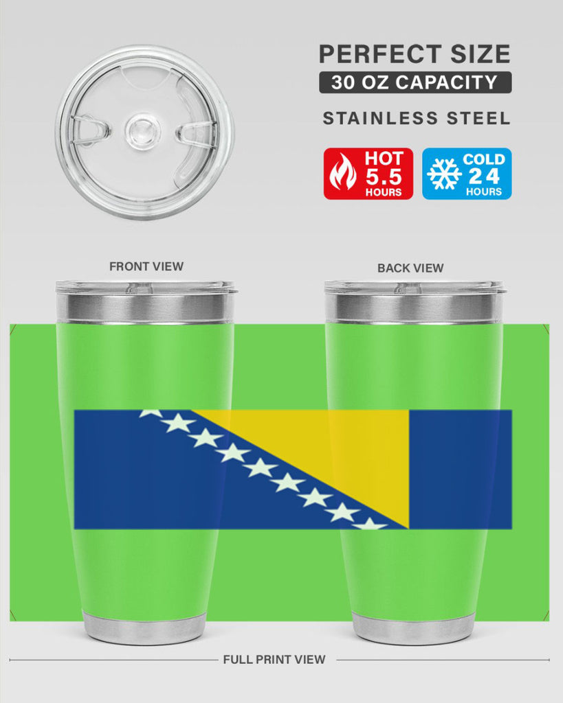 Bosnia and Herzegovina 176#- world flags- Tumbler