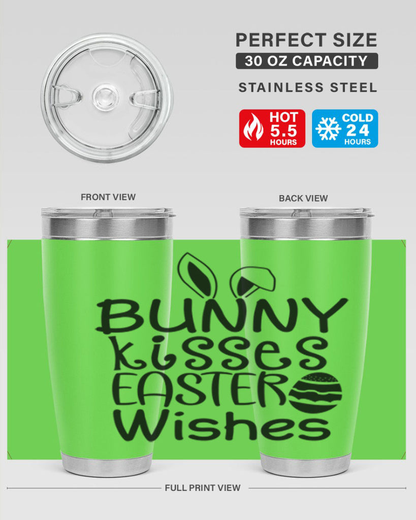 Bunny kisses easter wishes  94#- spring- Tumbler
