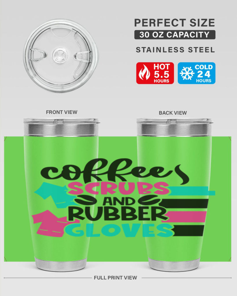 Coffee Scrubs And Rubber Gloves Style Style 209#- nurse- tumbler