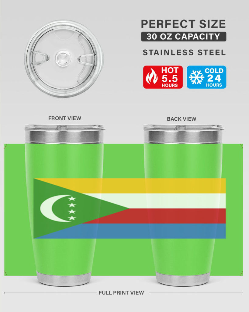 Comoros 160#- world flags- Tumbler