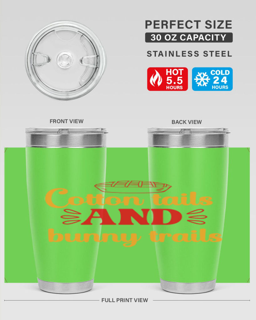 Cotton tails and bunny trails 112#- spring- Tumbler
