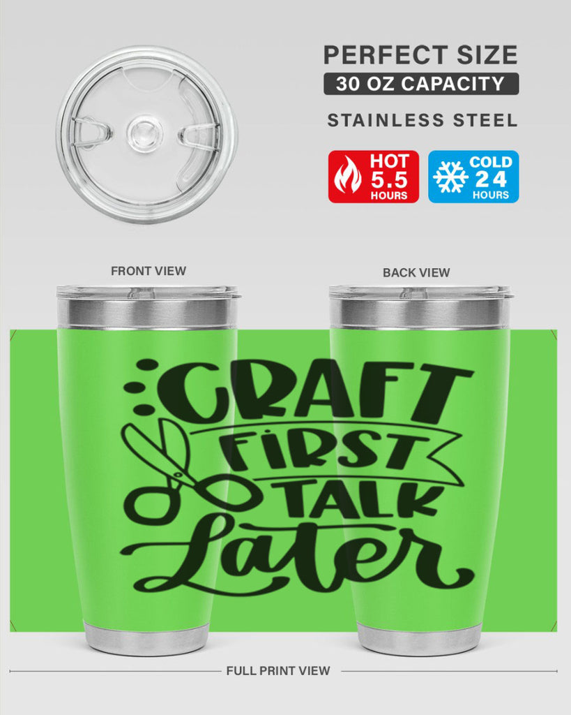Craft First Talk Later 41#- crafting- Tumbler