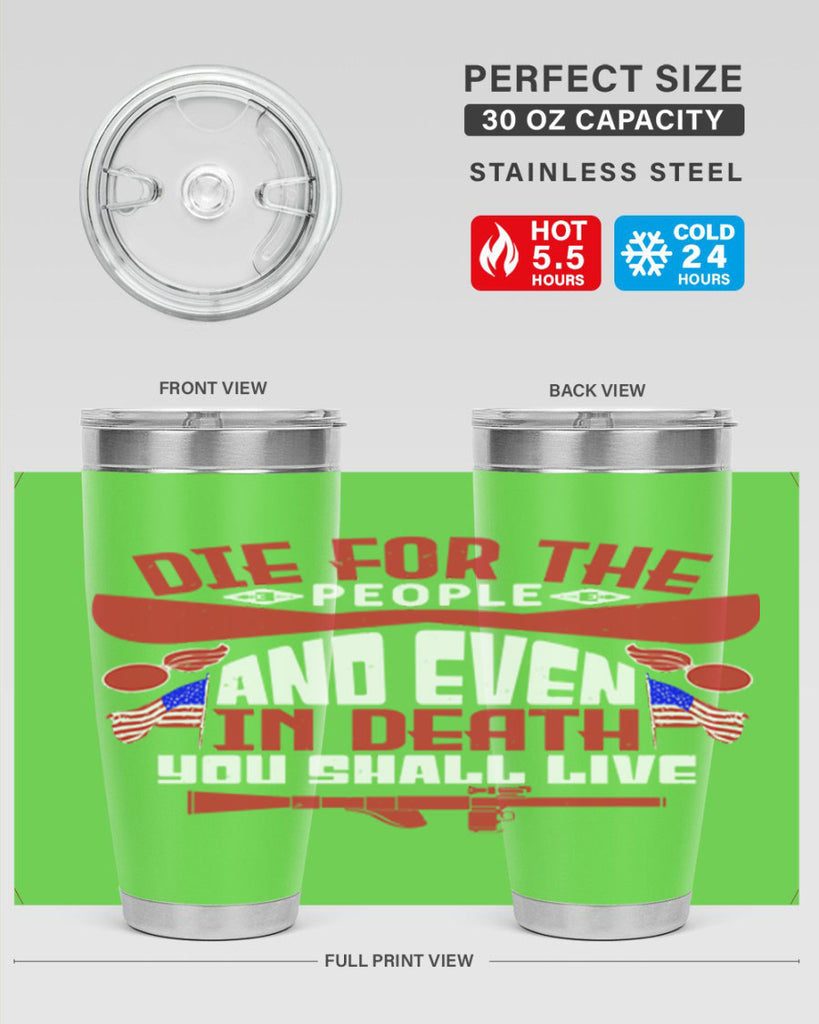 Die for the people and live Style 41#- Fourt Of July- Tumbler