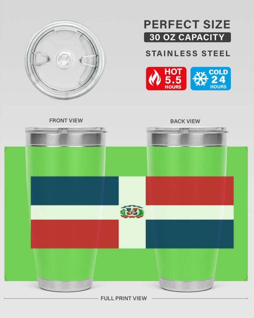 Dominican Republic 148#- world flags- Tumbler