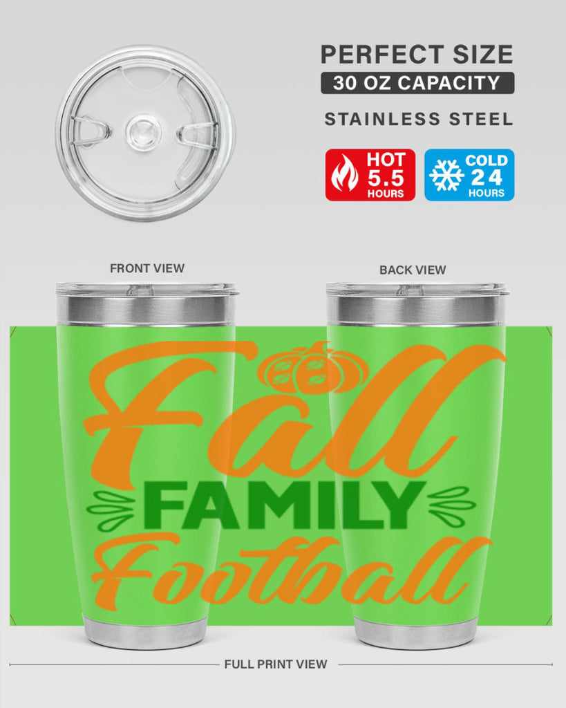 Fall Family Football 98#- fall- Tumbler
