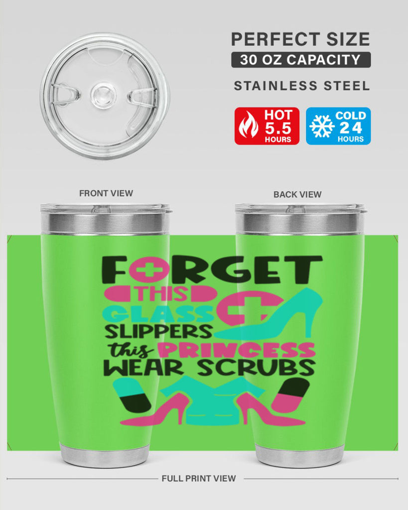 Forget This Glass Slippers This Princess Wear Scrubs Style Style 185#- nurse- tumbler