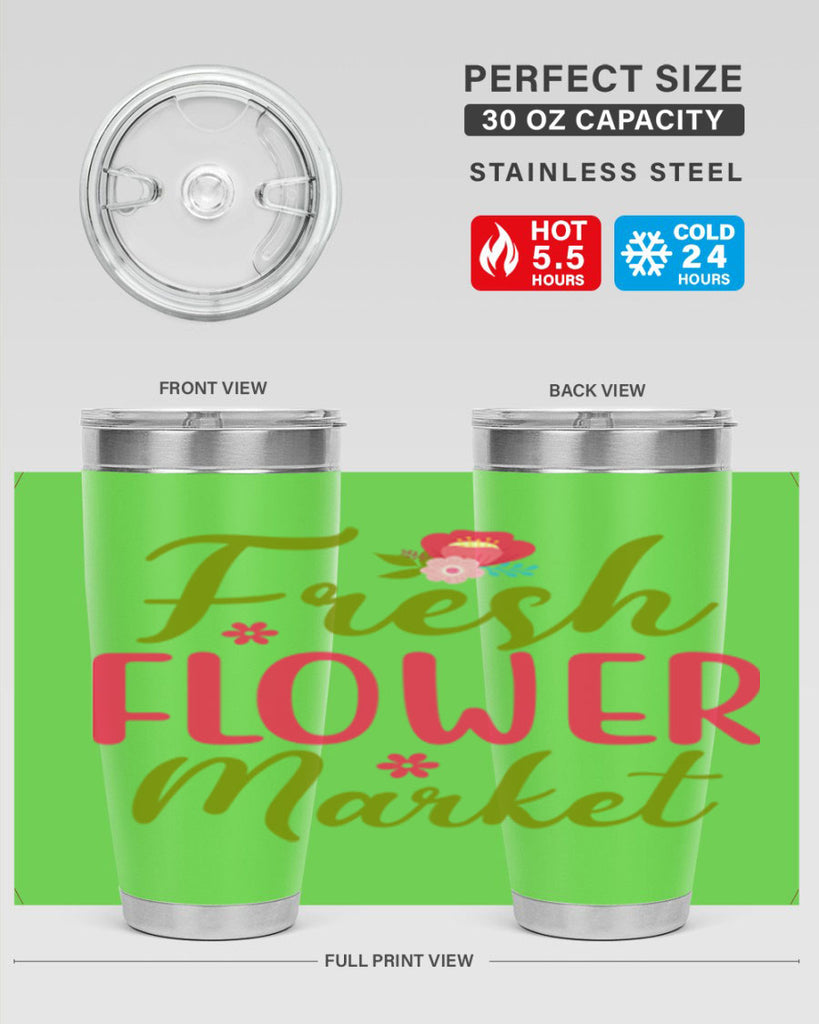 Fresh Flower Market 144#- spring- Tumbler