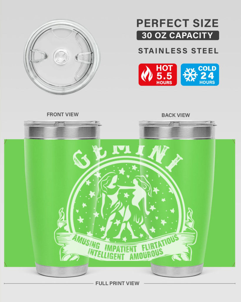 Gemini 10#- zodiac- Tumbler