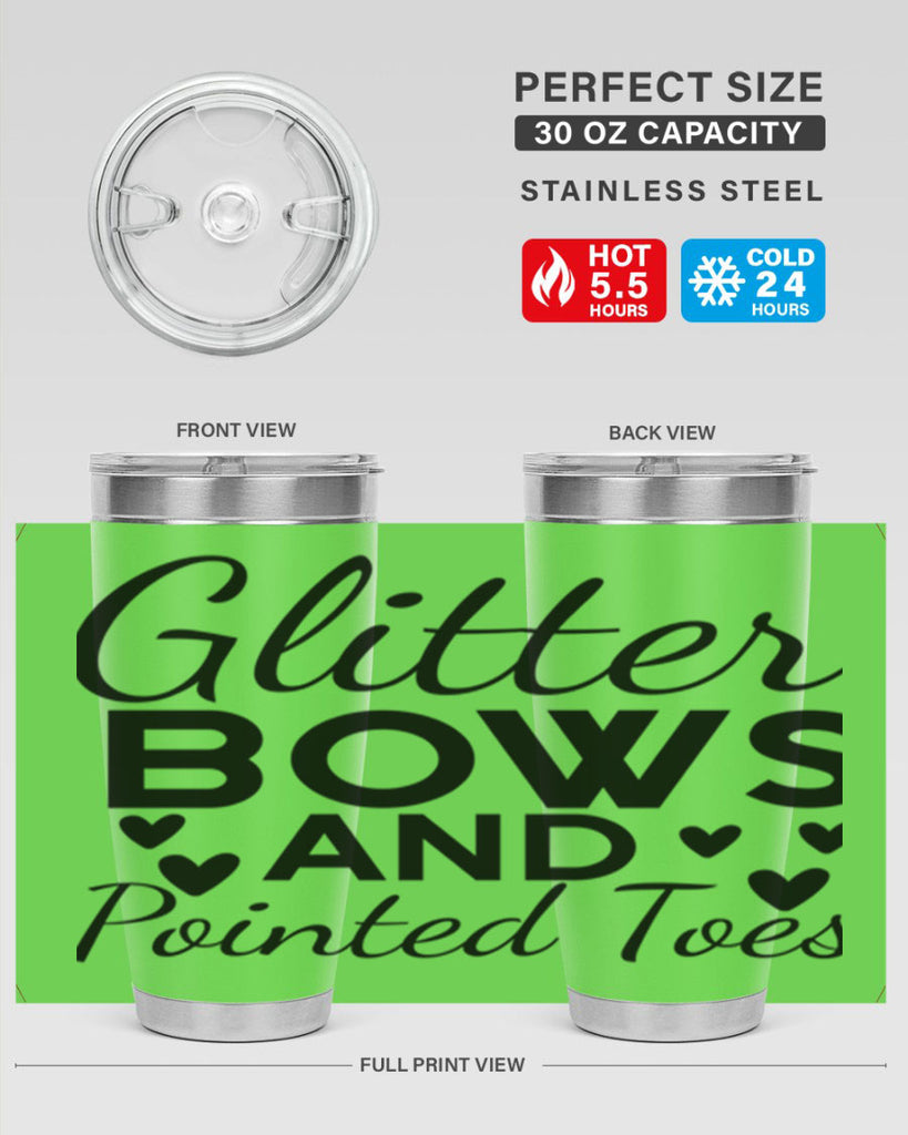 Glitter Bows and Pointed Toes 43#- ballet- Tumbler
