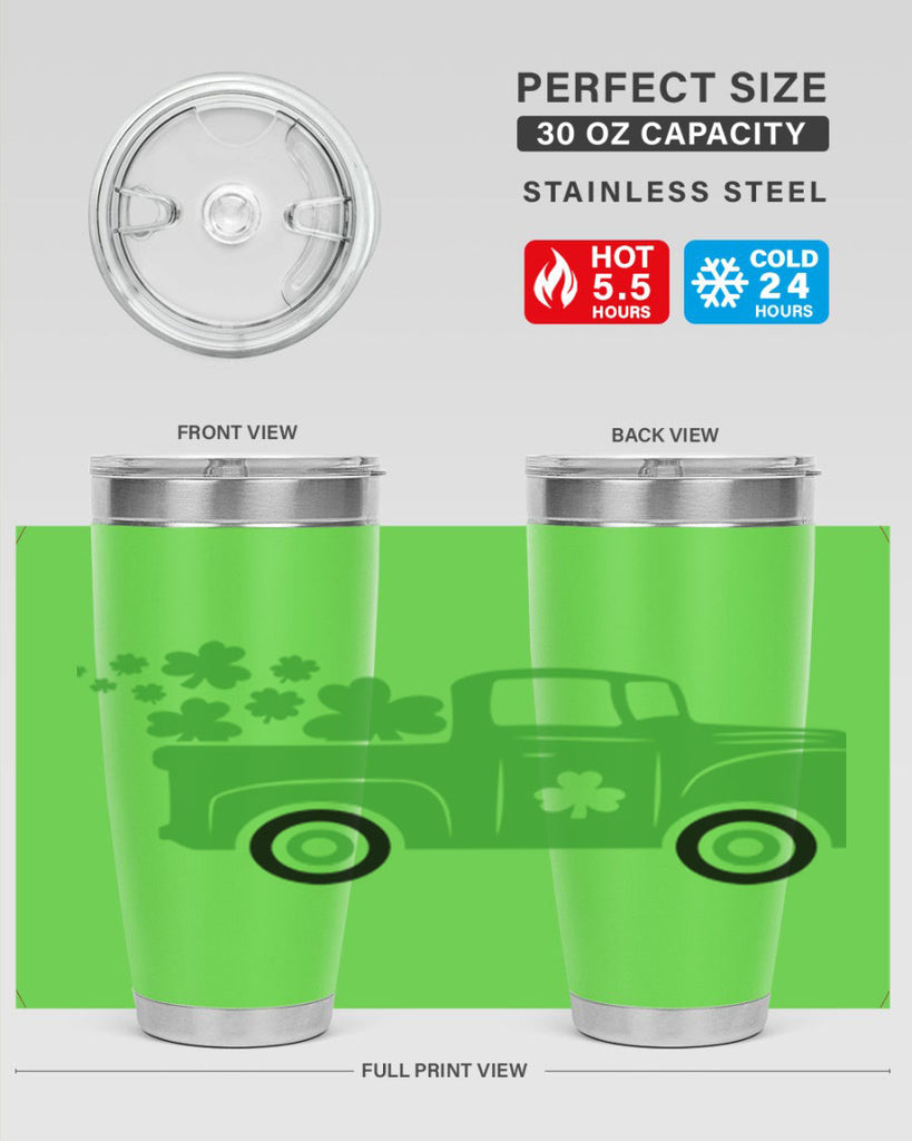 Green Truck Style 97#- St Patricks Day- Tumbler
