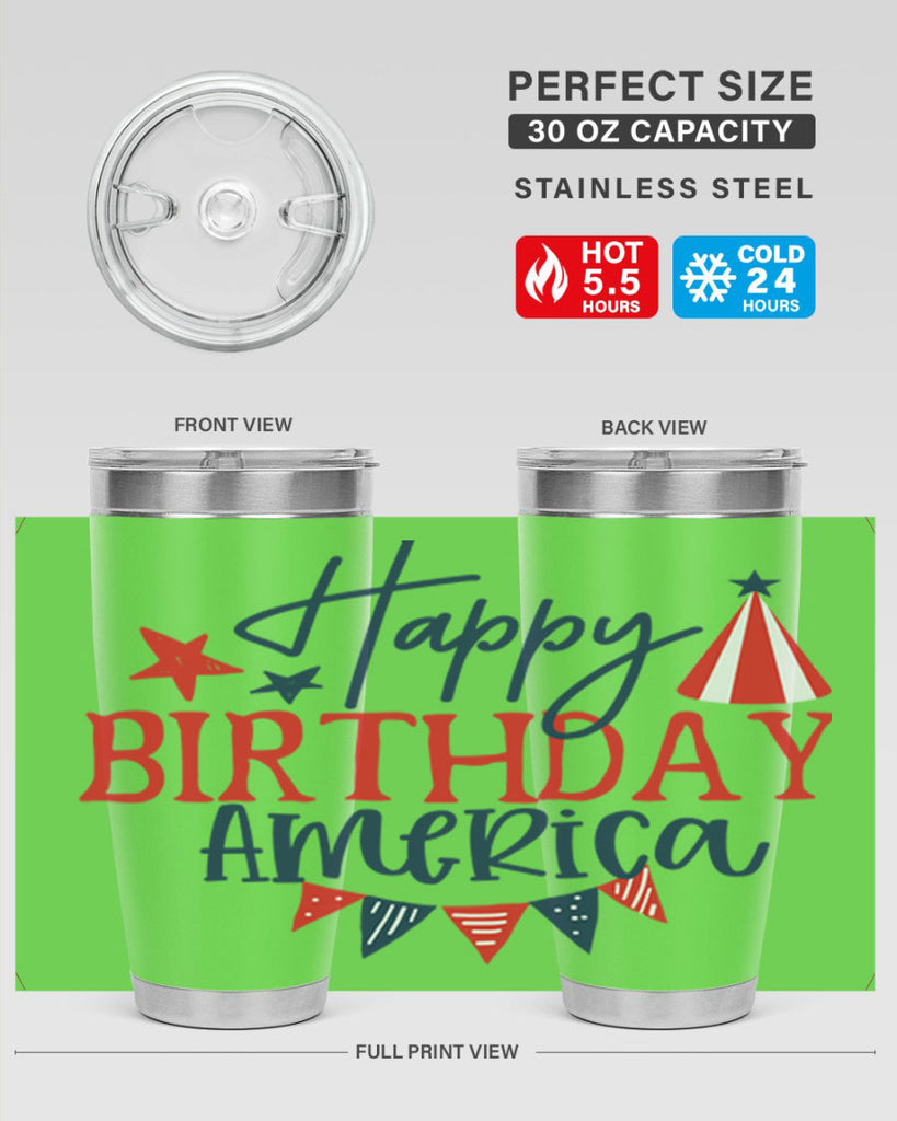 Happy Birthday america Style 30#- Fourt Of July- Tumbler