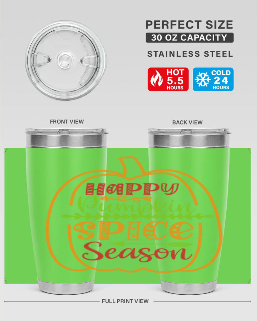 Happy Pumpkin Spice Season 243#- fall- Tumbler