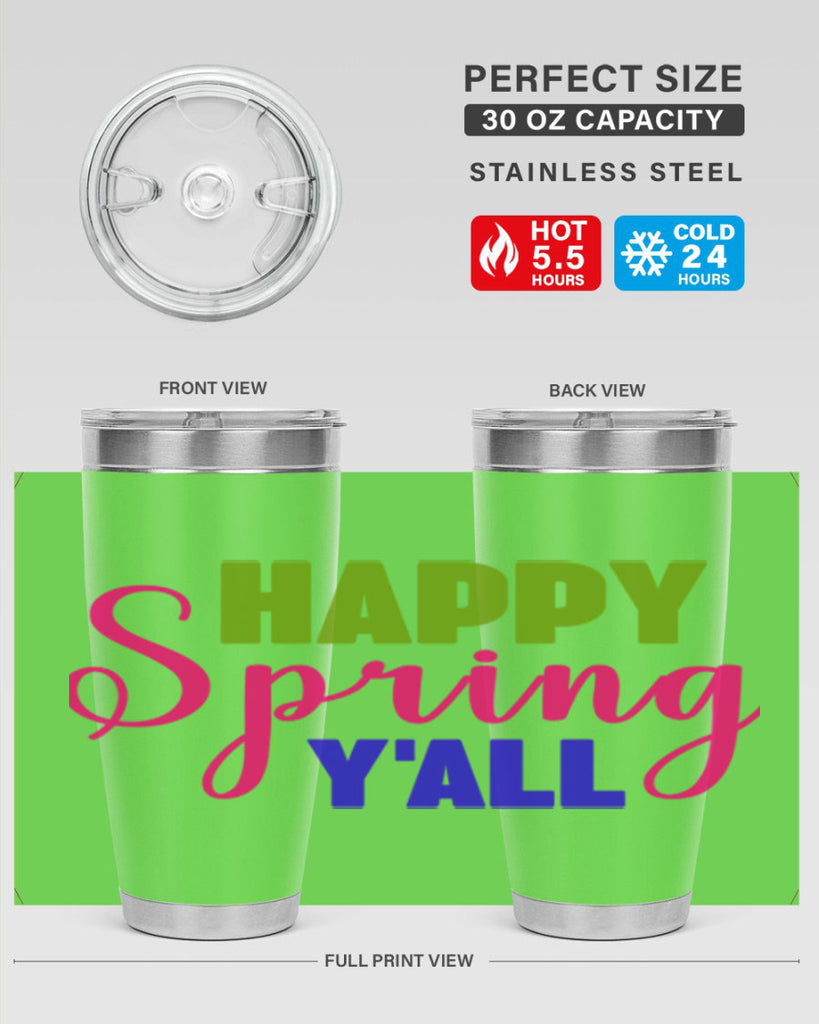 Happy Spring Y'all 168#- spring- Tumbler