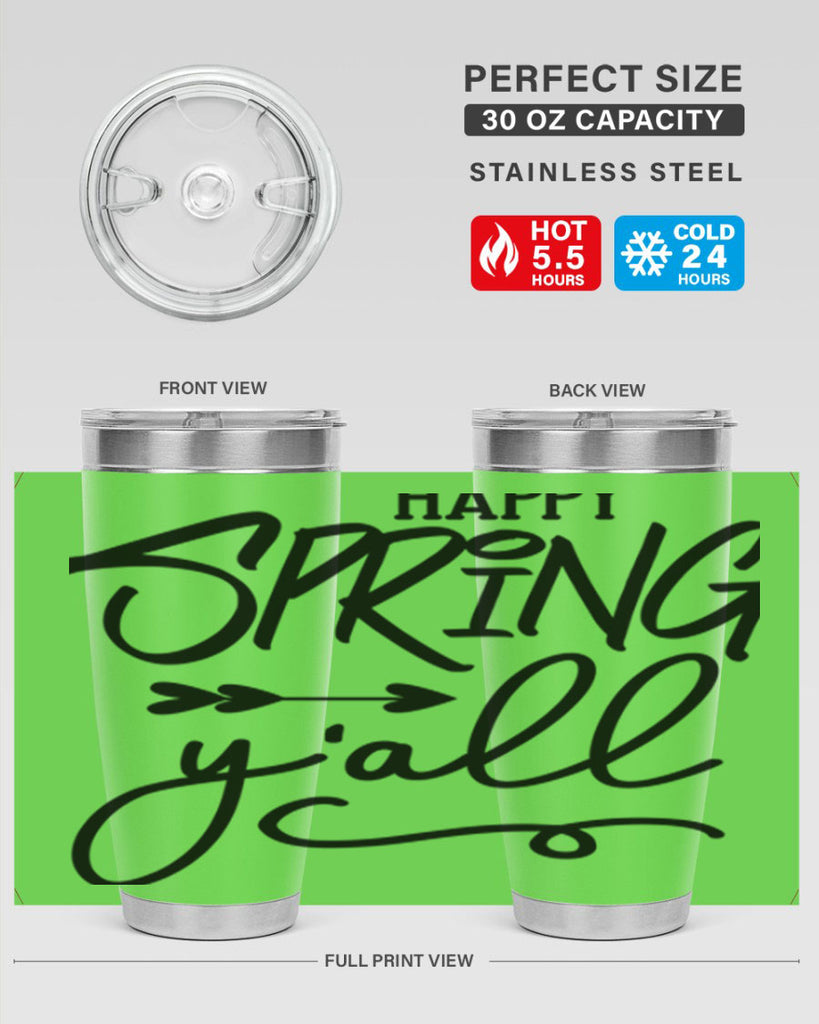 Happy Spring Y'all169#- spring- Tumbler