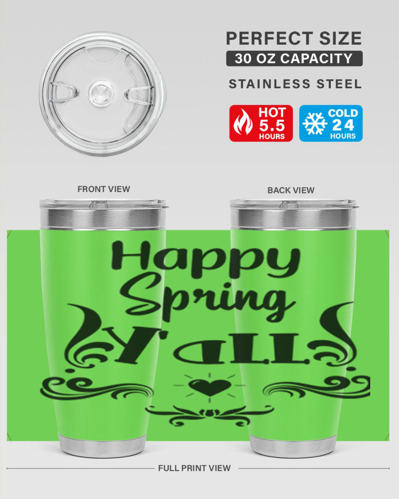 Happy Spring Yall 171#- spring- Tumbler