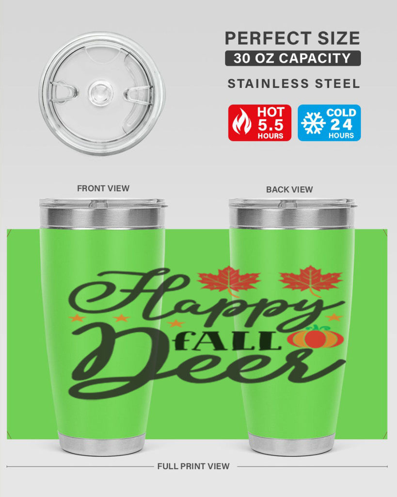 Happyfalldeer 254#- fall- Tumbler
