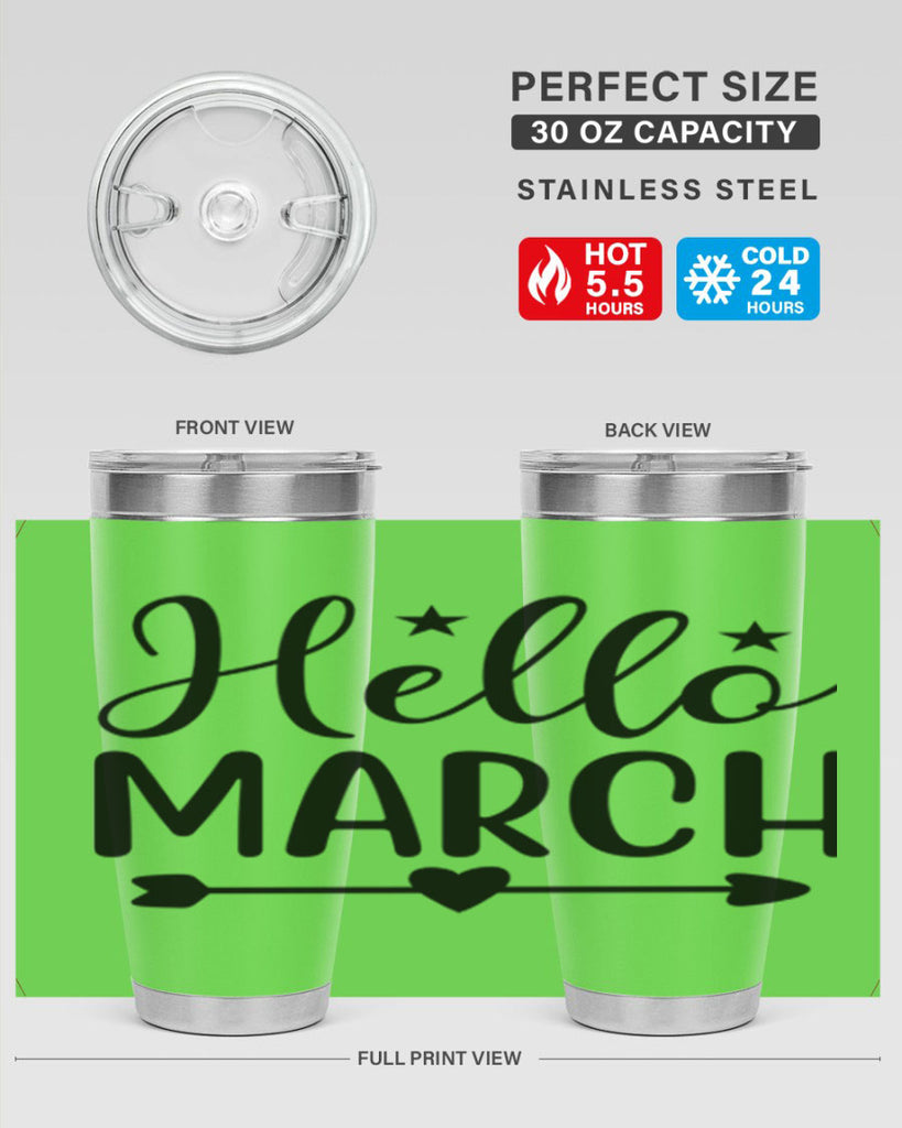 Hello March 184#- spring- Tumbler