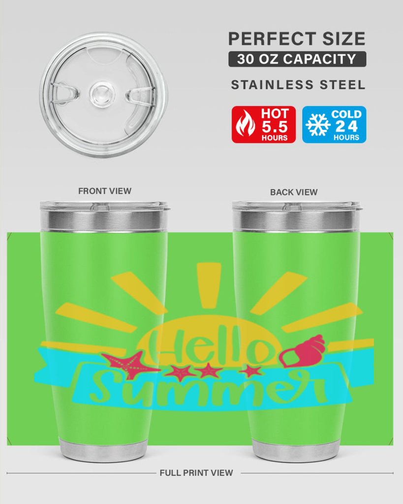 Hello Summer Style 38#- summer- Tumbler